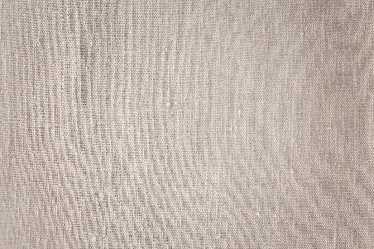 Close detail of heavyweight linen weave